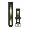mini: Garmin Silikonowy pasek 20 mm Quick Release Forerunner 55, 245, 645 / Vivomove HR, 3, Luxe, Style / Venu / Vivoactive 3, 5 - Black Amp Yellow czarno żółty [010-11251-B6] (1)