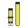 mini: Garmin Silikonowy pasek 20 mm Quick Release Forerunner 55, 245, 645 / Vivomove HR, 3, Luxe, Style / Venu / Vivoactive 3, 5 - Black Amp Yellow czarno żółty [010-11251-B6] (2)