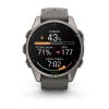 mini: Garmin Fenix 9 Standard - 43mm Tytanowy z silikonowym paskiem w kolorze Pebble Gray [010-04761-11] (4)