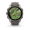 mini: Garmin Fenix 9 Standard - 43mm Tytanowy z silikonowym paskiem w kolorze Pebble Gray [010-04761-11] (7)