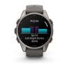 mini: Garmin Fenix 9 Standard - 43mm Tytanowy z silikonowym paskiem w kolorze Pebble Gray [010-04761-11] (9)