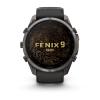 mini: Garmin Fenix 9 Pro - 51mm Tytanowy w kolorze Carbon Gray z powłoką (DLC) z silikonowym paskiem w kolorze Black / Pebble Gray [010-04337-16] (2)