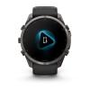 mini: Garmin Fenix 9 Pro - 51mm Tytanowy w kolorze Carbon Gray z powłoką (DLC) z silikonowym paskiem w kolorze Black / Pebble Gray [010-04337-16] (6)