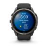 mini: Garmin Fenix 9 Pro - 51mm Tytanowy w kolorze Carbon Gray z powłoką (DLC) z silikonowym paskiem w kolorze Black / Pebble Gray [010-04337-16] (10)
