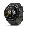 Obrazek dla: Garmin Fenix 9 Pro inReach  51mm Tytanowy w kolorze Carbon Gray z powłoką (DLC) z silikonowym paskiem w kolorze Black / Pebble Gray [0100433711]