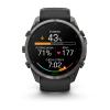mini: Garmin Fenix 9 Pro inReach - 51mm Tytanowy w kolorze Carbon Gray z powłoką (DLC) z silikonowym paskiem w kolorze Black / Pebble Gray [010-04337-11] (4)