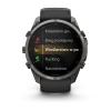 mini: Garmin Fenix 9 Pro inReach - 51mm Tytanowy w kolorze Carbon Gray z powłoką (DLC) z silikonowym paskiem w kolorze Black / Pebble Gray [010-04337-11] (6)