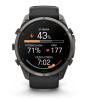 mini: Garmin Fenix 9 Pro inReach - 51mm Tytanowy w kolorze Carbon Gray z powłoką (DLC) z silikonowym paskiem w kolorze Black / Pebble Gray [010-04337-11] (16)