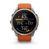 mini: Garmin Fenix 9 Pro inReach - 51mm Tytanowy z silikonowym paskiem w kolorze Autumn Orange / Spark Orange [010-04337-01] (4)