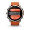 mini: Garmin Fenix 9 Pro inReach - 51mm Tytanowy z silikonowym paskiem w kolorze Autumn Orange / Spark Orange [010-04337-01] (8)