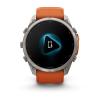 mini: Garmin Fenix 9 Pro inReach - 51mm Tytanowy z silikonowym paskiem w kolorze Autumn Orange / Spark Orange [010-04337-01] (9)