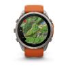 mini: Garmin Fenix 9 Pro inReach - 51mm Tytanowy z silikonowym paskiem w kolorze Autumn Orange / Spark Orange [010-04337-01] (10)