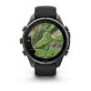 mini: Garmin Fenix 9 Pro - 47mm Tytanowy w kolorze Carbon Gray z powłoką (DLC) z silikonowym paskiem w kolorze Black / Pebble Gray [010-04336-16] (4)