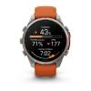 mini: Garmin Fenix 9 Pro inReach - 47mm Tytanowy z silikonowym paskiem w kolorze Autumn Orange / Spark Orange [010-04336-01] (3)