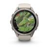 mini: Garmin Fenix 9 Pro inReach - 43mm Tytanowy z silikonowym paskiem w kolorze Fog Gray / Dark Sandstone [010-04335-81] (10)