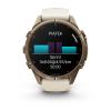 mini: Garmin Fenix 9 Pro - 43mm Tytanowy w kolorze Autumn Gold z silikonowym paskiem w kolorze Cream / French Gray [010-04335-26] (9)