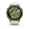 mini: Garmin Fenix 9 Pro inReach - 43mm Tytanowy w kolorze Autumn Gold z silikonowym paskiem w kolorze Cream / French Gray [010-04335-21] (10)