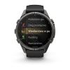 mini: Garmin Fenix 9 Pro inReach - 43mm Tytanowy w kolorze Carbon Gray z powłoką (DLC) z silikonowym paskiem w kolorze Black / Pebble Gray [010-04335-11] (6)