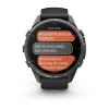 mini: Garmin Fenix 9 Pro inReach - 43mm Tytanowy w kolorze Carbon Gray z powłoką (DLC) z silikonowym paskiem w kolorze Black / Pebble Gray [010-04335-11] (8)