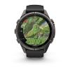 mini: Garmin Fenix 9 Pro inReach - 43mm Tytanowy w kolorze Carbon Gray z powłoką (DLC) z silikonowym paskiem w kolorze Black / Pebble Gray [010-04335-11] (10)
