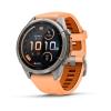 mini: Garmin Fenix 9 Pro inReach - 43mm Tytanowy z silikonowym paskiem w kolorze Shell Pink / Autumn Orange [010-04335-01] (1)