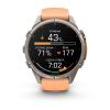 mini: Garmin Fenix 9 Pro inReach - 43mm Tytanowy z silikonowym paskiem w kolorze Shell Pink / Autumn Orange [010-04335-01] (4)