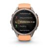 mini: Garmin Fenix 9 Pro inReach - 43mm Tytanowy z silikonowym paskiem w kolorze Shell Pink / Autumn Orange [010-04335-01] (6)