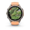 mini: Garmin Fenix 9 Pro inReach - 43mm Tytanowy z silikonowym paskiem w kolorze Shell Pink / Autumn Orange [010-04335-01] (10)