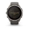 mini: Garmin Fenix 9 Pro SOLAR inReach - 51mm Tytanowy z silikonowym paskiem w kolorze Pebble Gray [010-04339-01] (2)