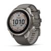 mini: Garmin Fenix 9 Pro SOLAR inReach - 47mm Tytanowy z silikonowym paskiem w kolorze Pebble Gray [010-04338-01] (1)
