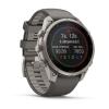 mini: Garmin Fenix 9 Pro SOLAR inReach - 47mm Tytanowy z silikonowym paskiem w kolorze Pebble Gray [010-04338-01] (2)