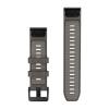 mini: Garmin Pasek Fenix 9 (47mm) (Szary Popielaty Pebble Gray / Silver Gray) - QuickFit 22 mm, silikonowy, Oryginalny Garmin [010-14509-00] (2)
