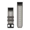 mini: Garmin Pasek Fenix 9 (51mm) (Szary Popielaty Pebble Gray / Silver Gray) - QuickFit 26 mm, silikonowy, Oryginalny Garmin [010-14510-00] (2)