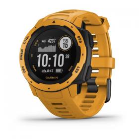 Garmin Instinct  kolor ciemnożółty  zegarek GPS o wojskowej klasie wytrzymałości 810G, z kompasem, barometrem i profilami sportowymi [0100206403]