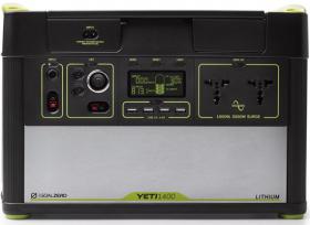 Goal Zero YETI 1400 Lithium (230V) EU universal version, przenośna stacja energii Liion NMC, solarny generator. agregat prądotwórczy. [38003]