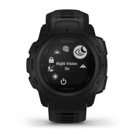 Garmin Instinct Tactical edition kolor czarny  zegarek GPS o wojskowej klasie wytrzymałości 810G, z kompasem, barometrem i profilami sportowymi i wojskowymi [0100206470]