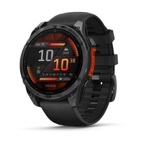 Garmin Fenix 8  47mm, ekran AMOLED, Standard, Slate grey z paskiem czarnym [0100290400]