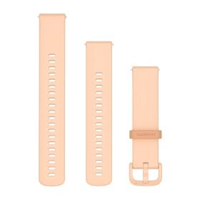 Garmin Silikonowy pasek 20 mm Quick Release Forerunner 55, 245, 645 / Vivomove HR, 3, Luxe, Style / Venu / Vivoactive 3, 5  Różowy Pink Dawn [0101293267]