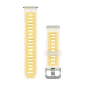 Obrazek dla: Garmin Silikonowy pasek 20 mm Quick Release Forerunner 55, 245, 645 / Vivomove HR, 3, Luxe, Style / Venu / Vivoactive 3, 5  półprzezroczysty Bone/Mango [01011251AS]