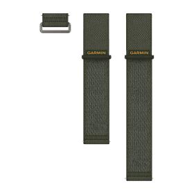 Garmin Nylonowy Sportowy pasek ComfortFit 24 mm Quick Release Venu X1  zielony Moss [0101390703]