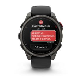 Garmin Fenix 8 PRO 47mm Czarny Sapphire Carbon grey DLC titanium AMOLED [0100319801]