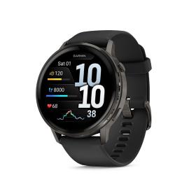 Garmin Venu 4 45mm Czarny Slate z czarnym paskiem [0100301400]