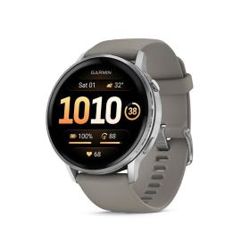 Garmin Venu 4 45mm Srebrny z szarym paskiem [0100301401]