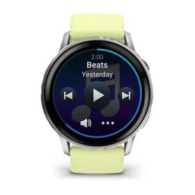Garmin Venu 4 45mm Srebrny z żółtym paskiem Citron [0100301402]