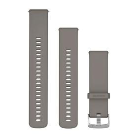 Garmin Paski silikonowe 22 mm Quick Release Vivoactive 4 / Venu 2, 3 / Forerunner 255, 265  szary ze srebrnym zapięciem [0101340610]