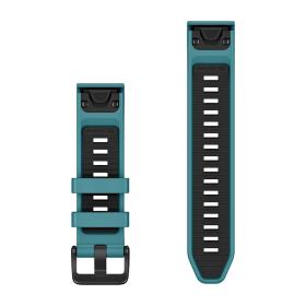 Obrazek 2 dla: Garmin Pasek Fenix 8 (43mm) (Turkusowy Zestaw nurkowy – 3 częściowy)  QuickFit 20 mm, silikonowy, Oryginalny Garmin [0101441200]