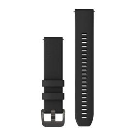 Obrazek dla: Garmin Silikonowy pasek 20 mm Quick Release Forerunner 55, 245, 645 / Vivomove HR, 3, Luxe, Style / Venu / Vivoactive 3, 5  czarny, czarna sprzączka [0101343900]