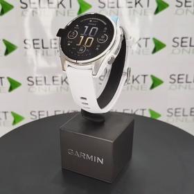 Obrazek 2 dla: Garmin Fenix 8  43mm, ekran AMOLED, Standard, Stal, Srebrny z paskiem białym Whitestone [0100290300]