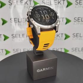 Obrazek 2 dla: Garmin Fenix 8  47mm, ekran AMOLED, Sapphire, Tytanowy z paskiem pomarańczowym Spark orange [0100290411]