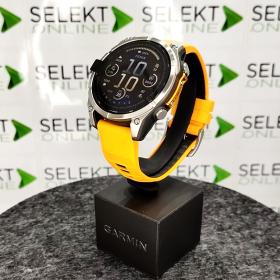 Obrazek 2 dla: Garmin Fenix 8  47mm, ekran AMOLED, Sapphire, Tytanowy z paskiem pomarańczowym Spark orange [0100290411]